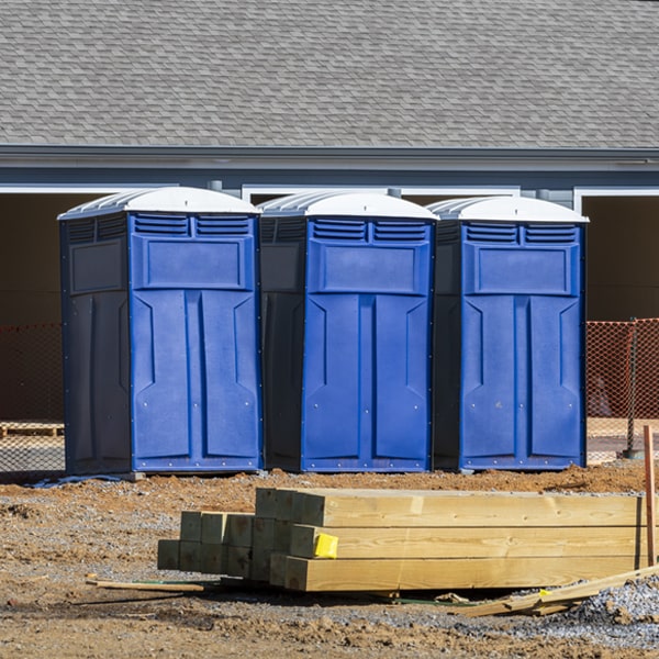 what is the expected delivery and pickup timeframe for the porta potties in Jenkins